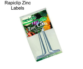 Rapiclip Zinc Labels