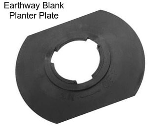 Earthway Blank Planter Plate