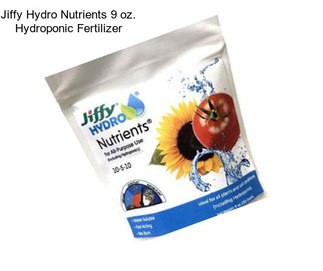 Jiffy Hydro Nutrients 9 oz. Hydroponic Fertilizer