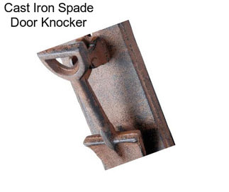 Cast Iron Spade Door Knocker