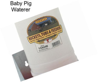 Baby Pig Waterer