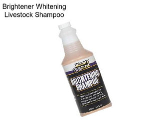 Brightener Whitening Livestock Shampoo