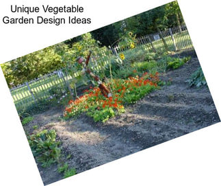 Unique Vegetable Garden Design Ideas