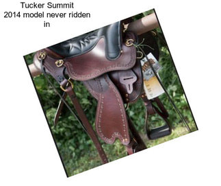 Tucker Summit 2014 model never ridden in