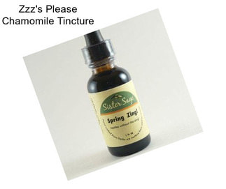 Zzz\'s Please Chamomile Tincture