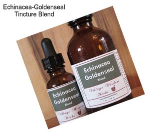 Echinacea-Goldenseal Tincture Blend