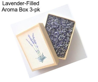 Lavender-Filled Aroma Box 3-pk