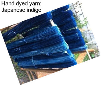 Hand dyed yarn: Japanese indigo