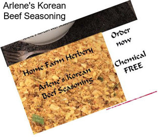 Arlene\'s Korean Beef Seasoning