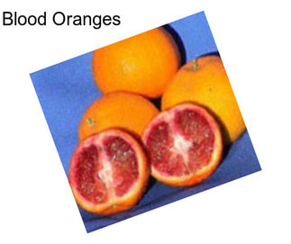 Blood Oranges