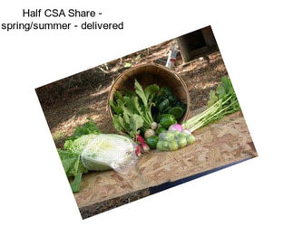 Half CSA Share - spring/summer - delivered