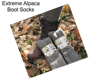 Extreme Alpaca Boot Socks