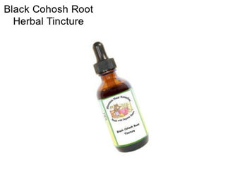 Black Cohosh Root Herbal Tincture