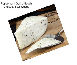 Peppercorn Garlic Gouda Cheese, 8 oz Wedge