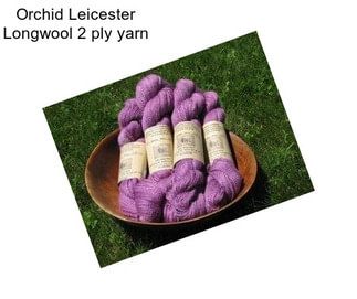 Orchid Leicester Longwool 2 ply yarn