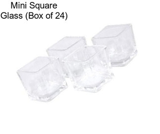 Mini Square Glass (Box of 24)