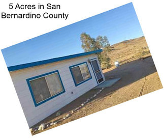 5 Acres in San Bernardino County