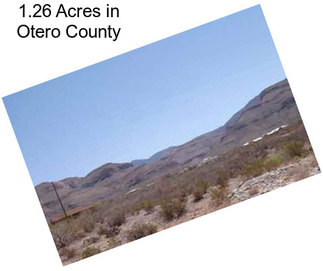 1.26 Acres in Otero County