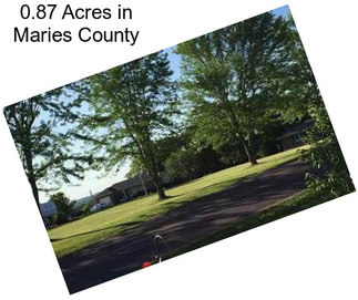 0.87 Acres in Maries County