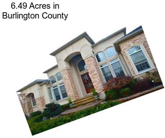 6.49 Acres in Burlington County