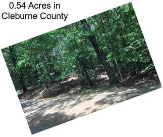 0.54 Acres in Cleburne County