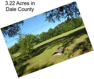 3.22 Acres in Dale County