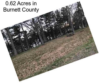 0.62 Acres in Burnett County