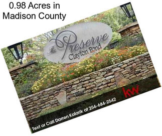 0.98 Acres in Madison County