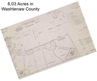 8.03 Acres in Washtenaw County