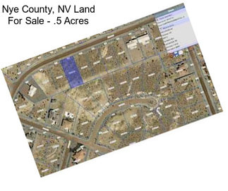 Nye County, NV Land For Sale - .5 Acres