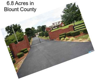 6.8 Acres in Blount County