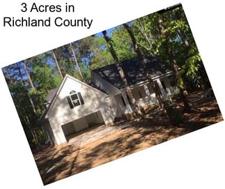 3 Acres in Richland County