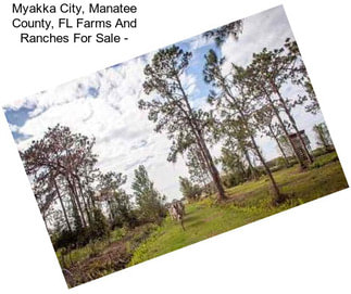 Myakka City, Manatee County, FL Farms And Ranches For Sale -