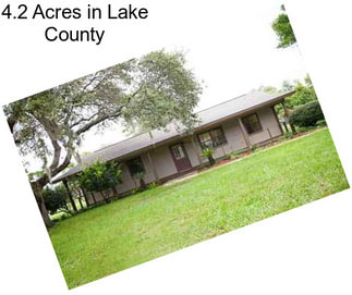 4.2 Acres in Lake County