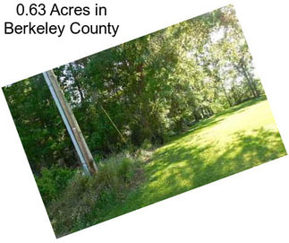 0.63 Acres in Berkeley County