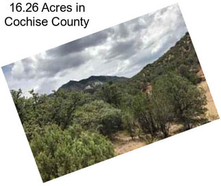 16.26 Acres in Cochise County