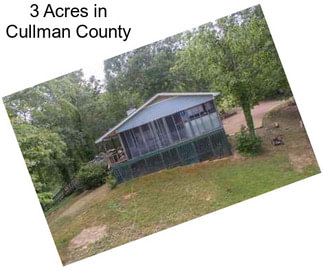 3 Acres in Cullman County