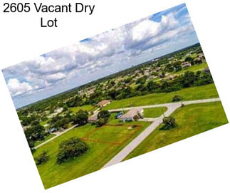 2605 Vacant Dry Lot