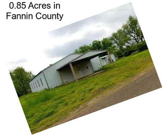 0.85 Acres in Fannin County