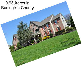 0.93 Acres in Burlington County