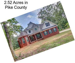 2.52 Acres in Pike County