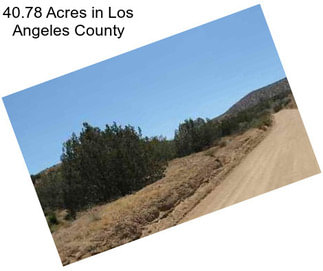 40.78 Acres in Los Angeles County