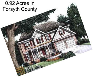 0.92 Acres in Forsyth County