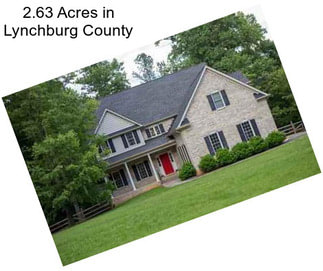 2.63 Acres in Lynchburg County