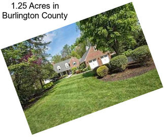 1.25 Acres in Burlington County