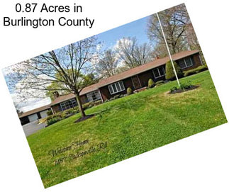 0.87 Acres in Burlington County