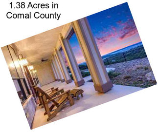 1.38 Acres in Comal County