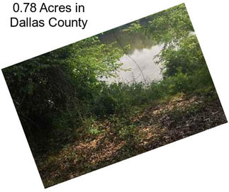 0.78 Acres in Dallas County