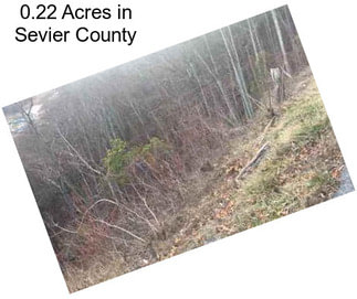 0.22 Acres in Sevier County
