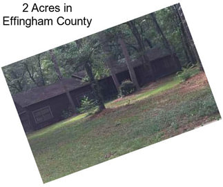 2 Acres in Effingham County